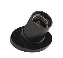 Патрон Uniel ULH-02-E27W-Bakelite E27 карболитовый настенный наклонный черный фото Патрон Uniel ULH-02-E27W-Bakelite E27 карболитовый настенный наклонный черный картинка